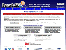 Tablet Screenshot of dencosales.com